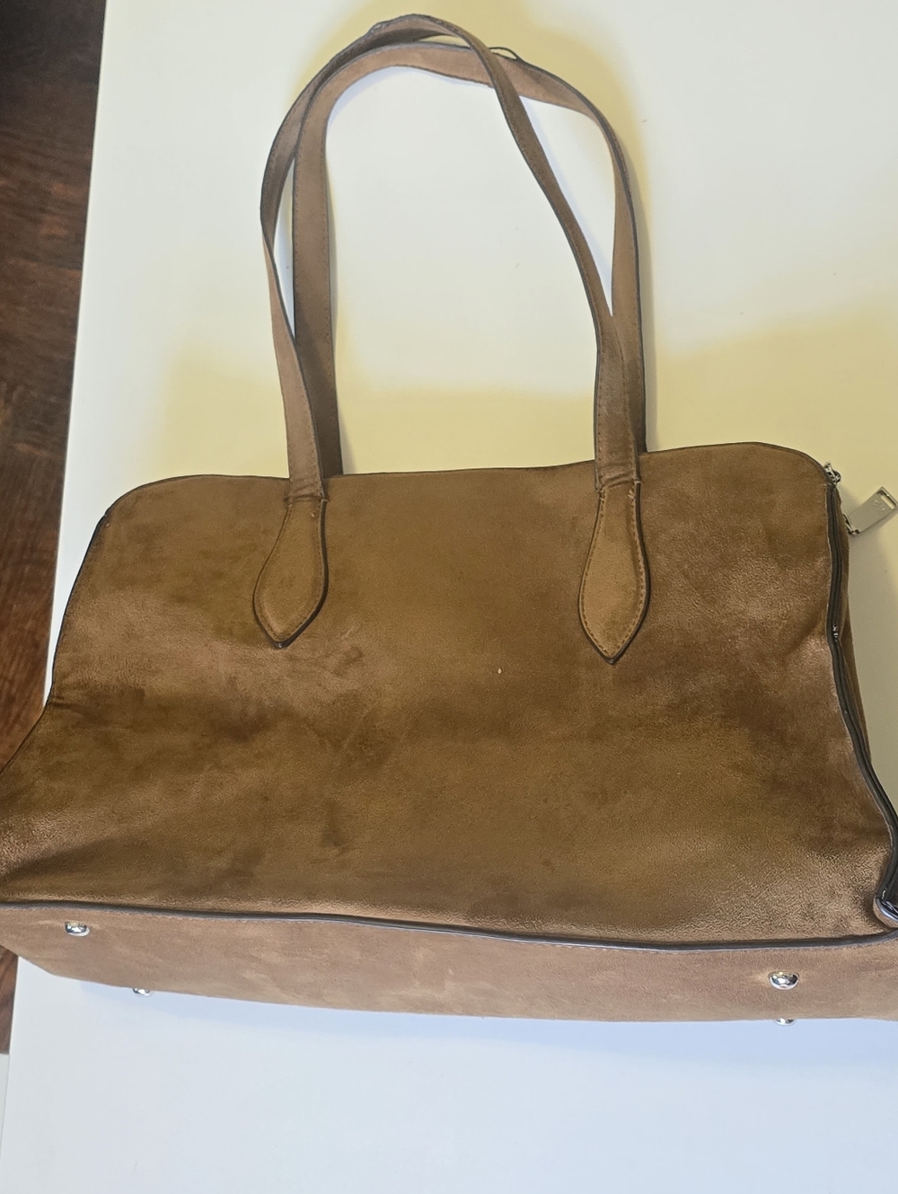 Classic Brown Women's Suede Tote Bag